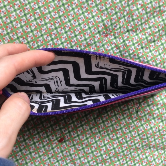 SOLD LODIS Lavender Card ID Wallet Coin Pouch - Picture 3 of 8